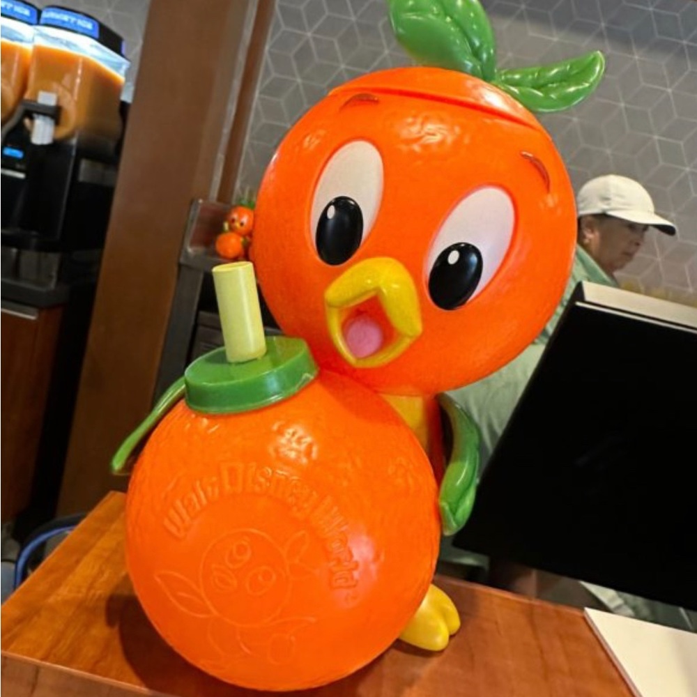Orange Bird Sipper